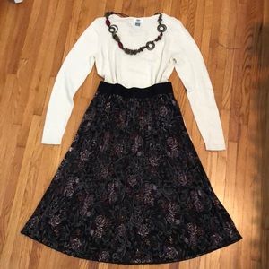 LuLaRoe Elegant Collection Jill Skirt - Floral